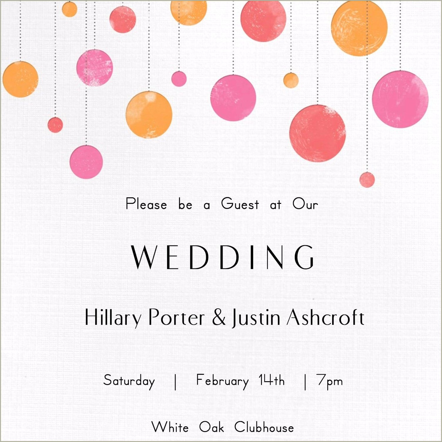 Free Download And Print Wedding Invitation Templates