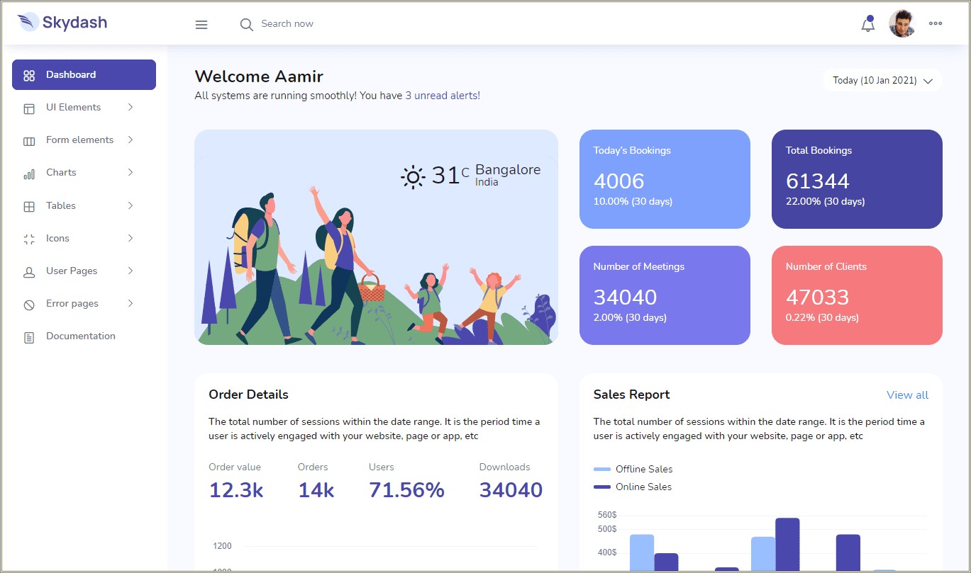 Free Download Atlant Bootstrap Admin Template With Frontend