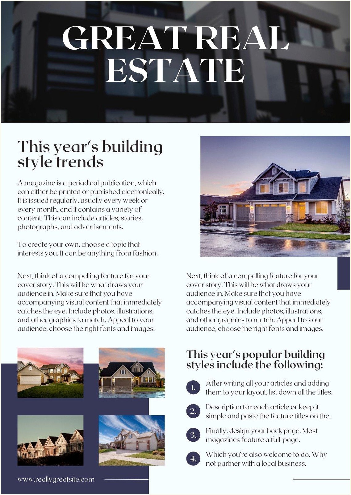 Free Download Real Estate Agent Newsletter Template