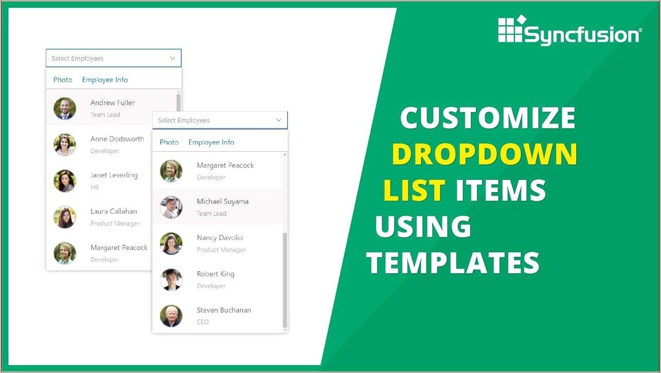 Free Download Template With Drop Down Menu