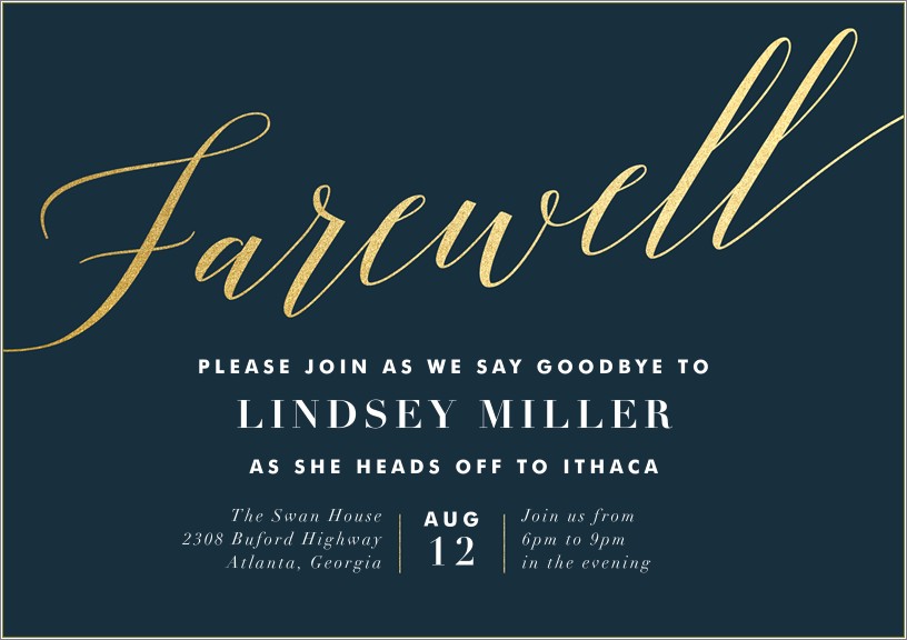 Free Downloadable Templates For Mac For Farewell Invitations
