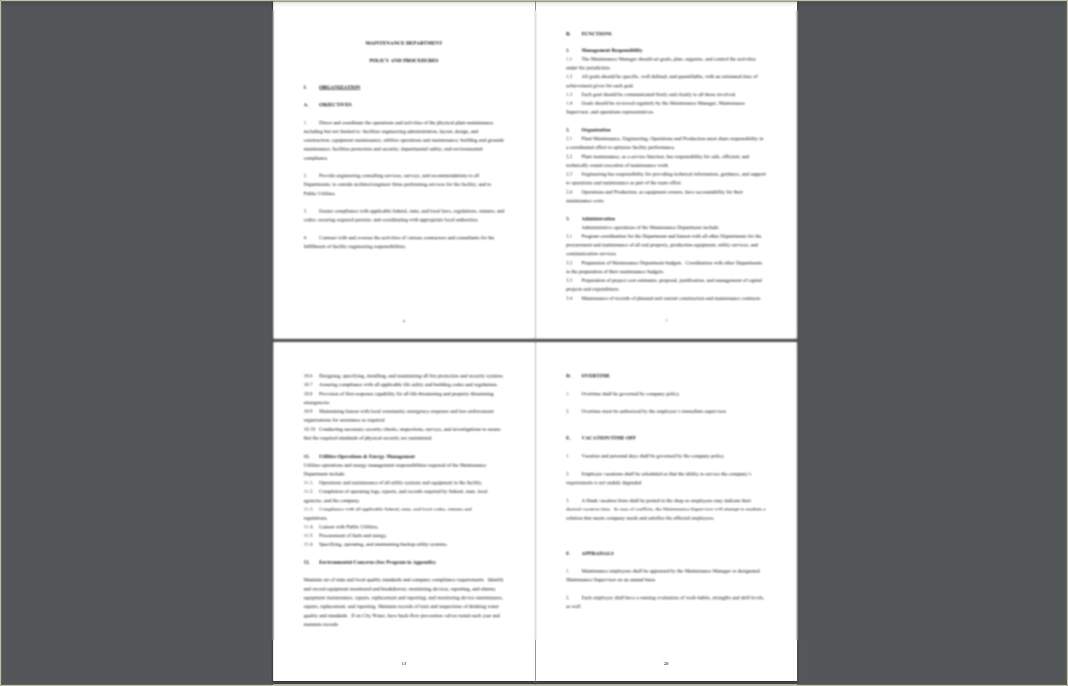 Free Employee Policy And Procedure Manual Template Resume Example Gallery