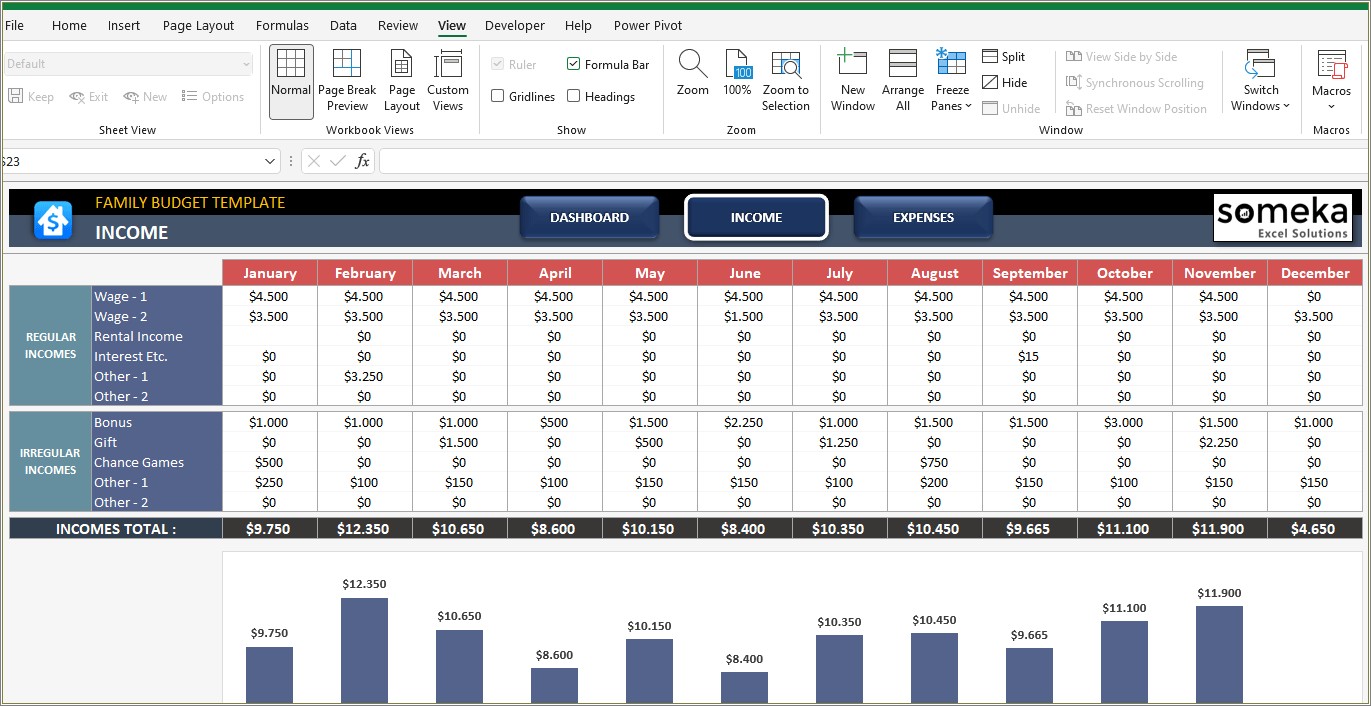 Free Family Budget Template In Excel For Mac