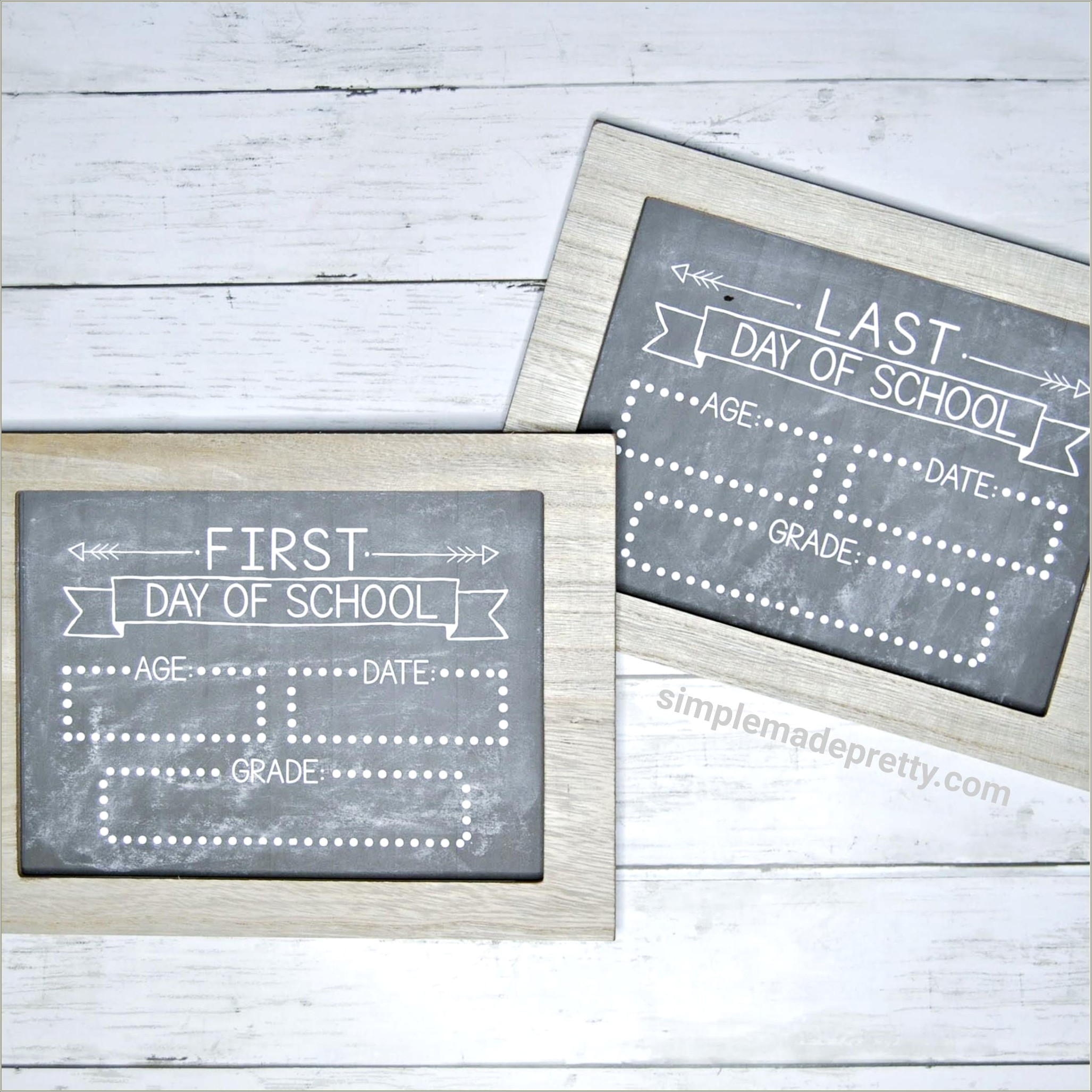 Free First Day Of School Chalkboard Sign Template