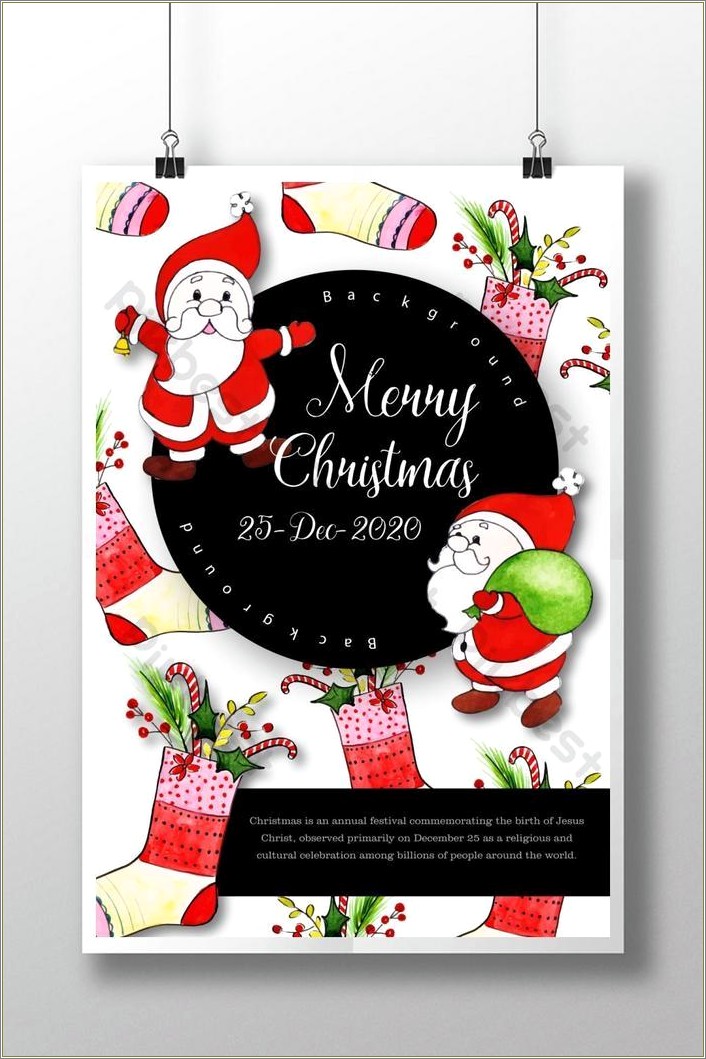 Free Flyer Template With Religious Christmas Theme