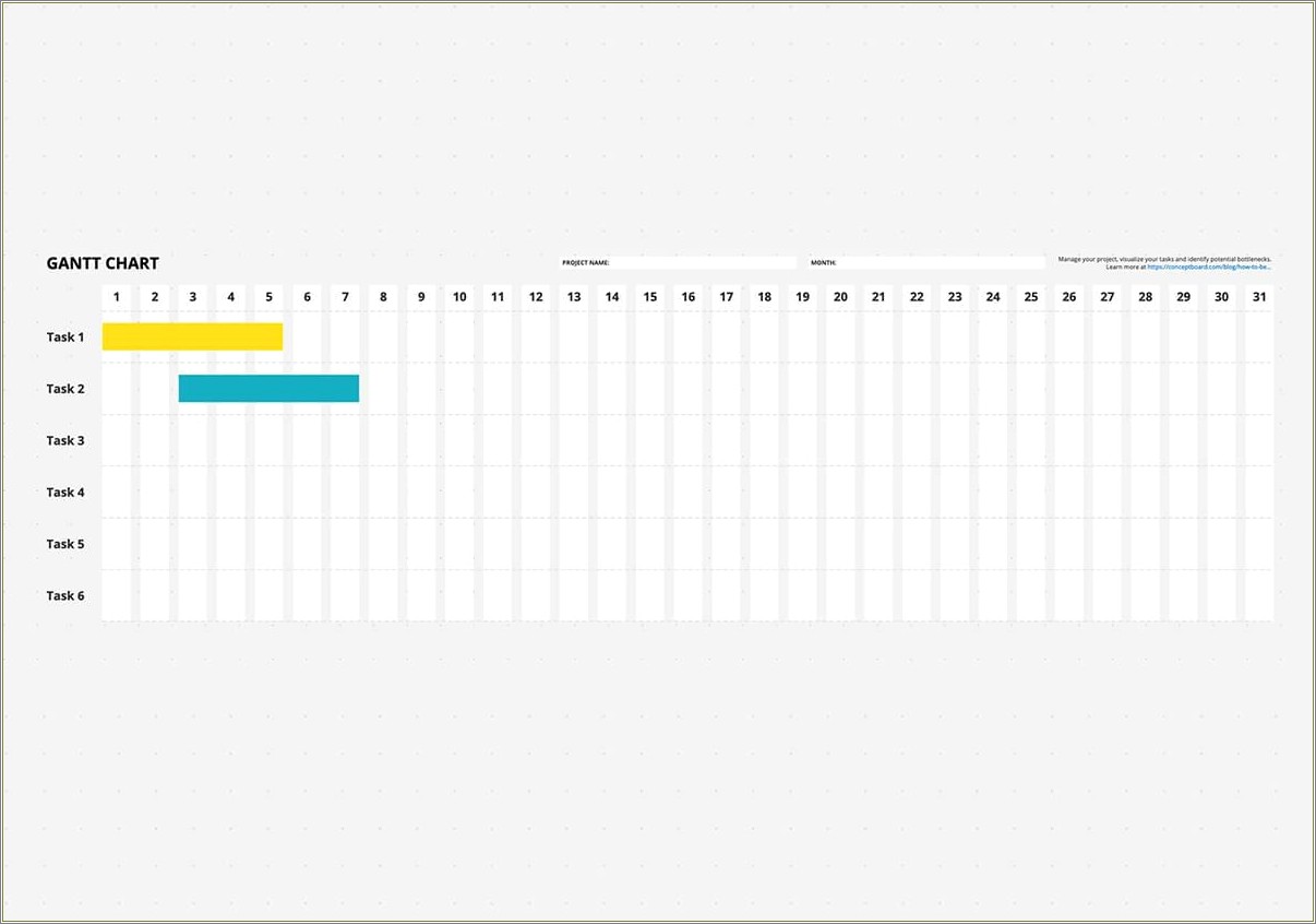 Free Gantt Chart Template For Arts Project