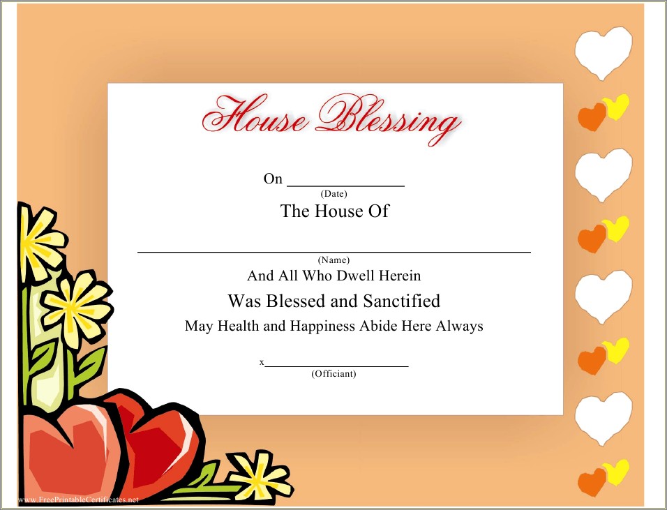 Free Gift Certificate Template For House Cleaning