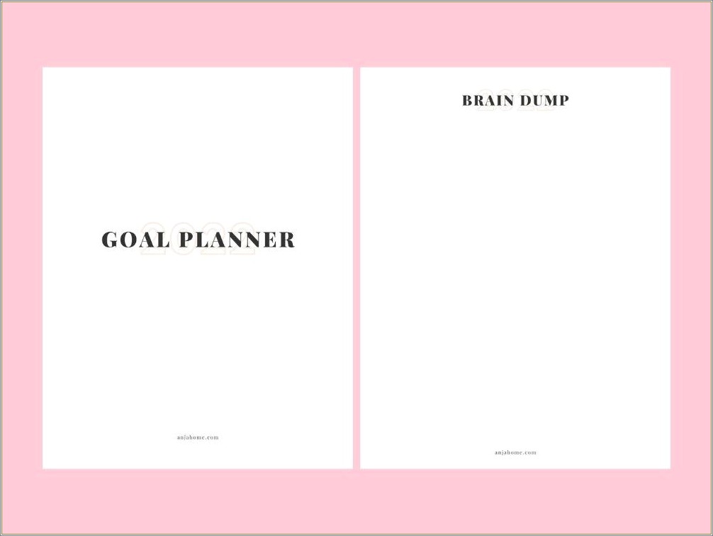 Free Goal Planning Worksheet Printable Pdf Template