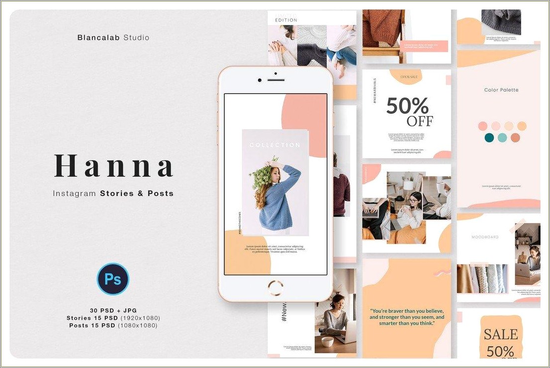 Free High Resolution Instagram Template For Photobooth