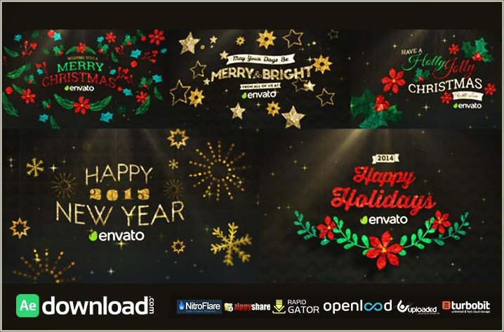 Free Holiday Adobe After Effect Template Download