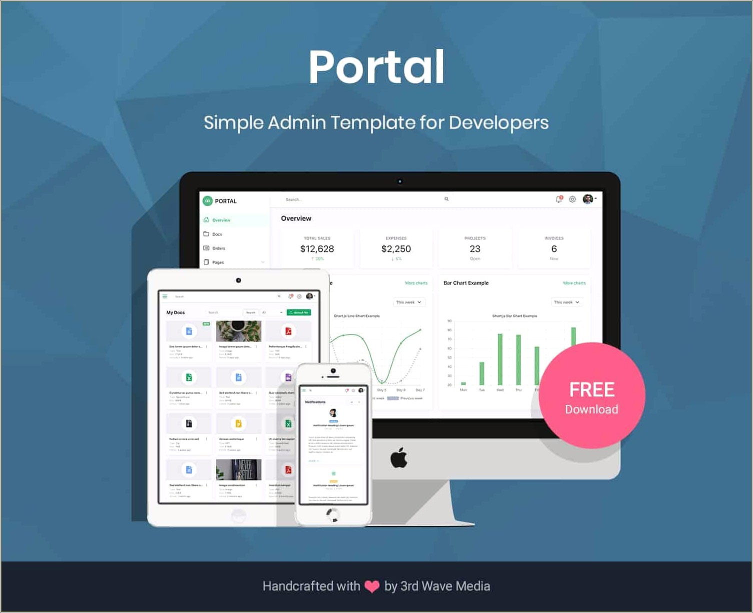 Free Html Admin Templates For The Backend