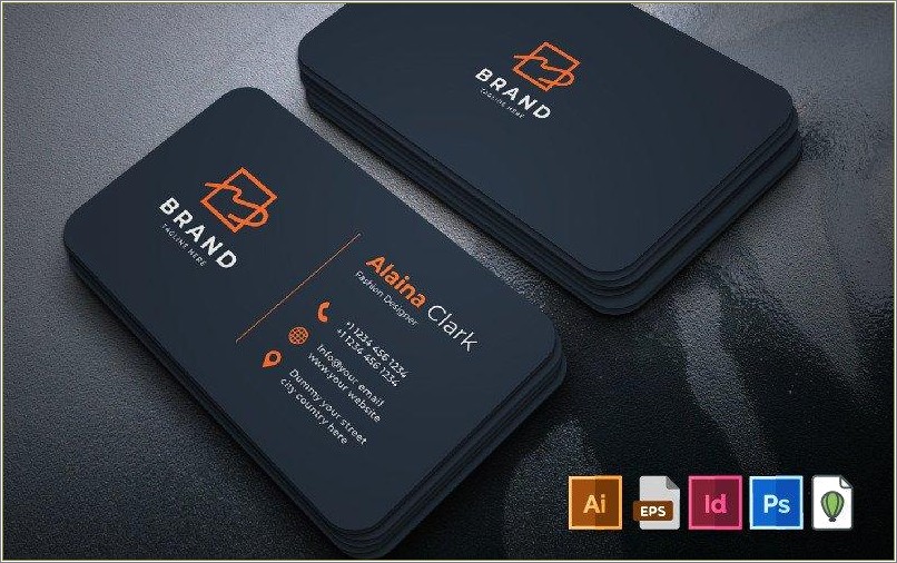 Free Illustrator Business Card Template With Bleed