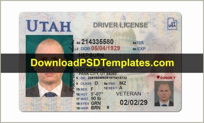 Free Images Of Fake Kansas Drivers License Templates