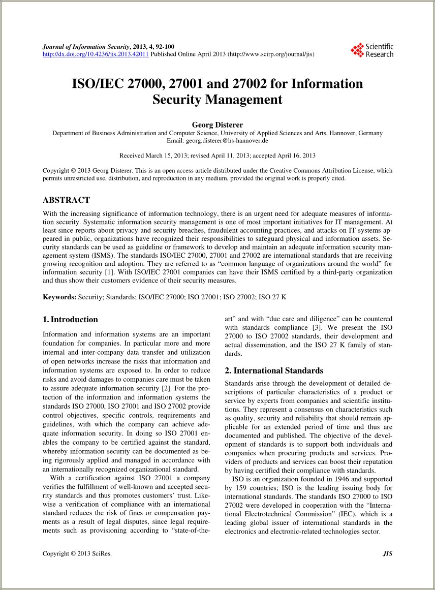 Free Information Security Policy Template Iso 27001