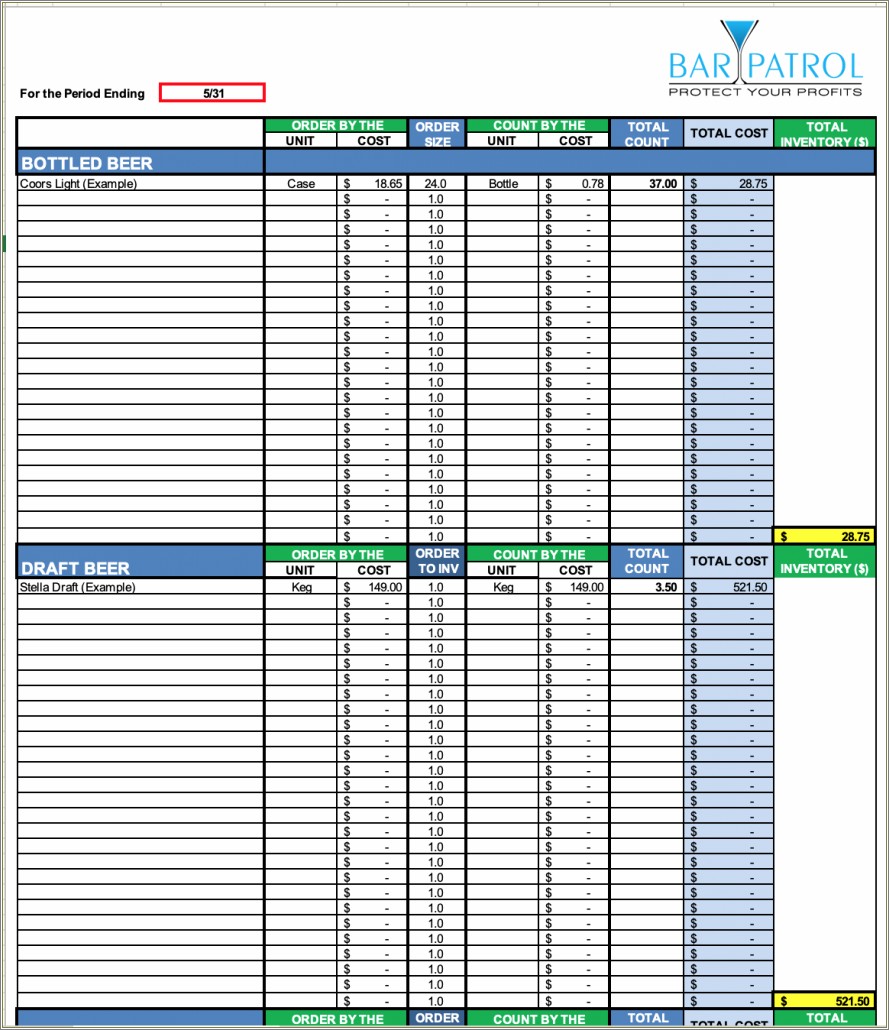 Free Inventory And Sales Manager Excel Template