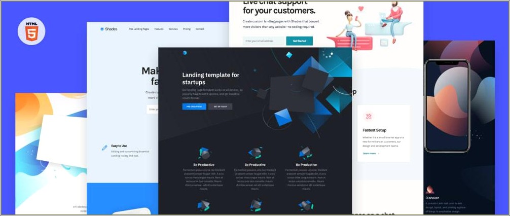 Free Landing Page Template With Contact Form