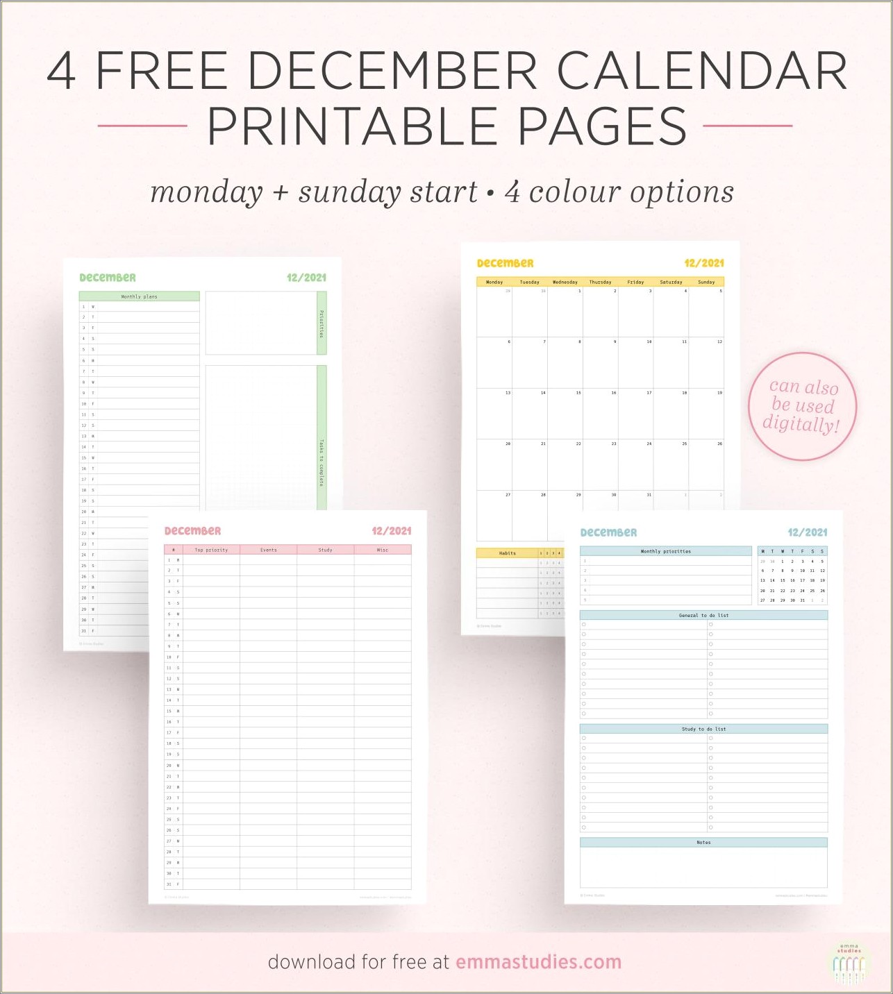 Free Open Office Year Small Calendars Templates