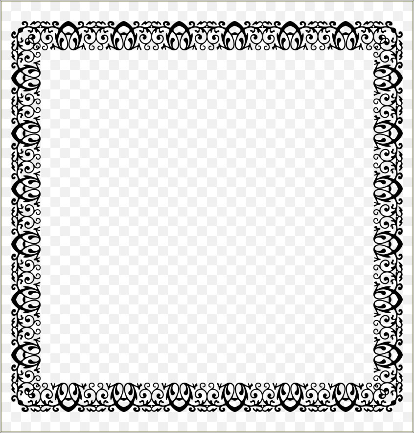 Free Pdf Black And White Border Template