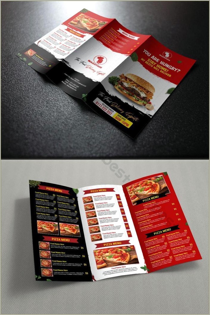 Free Photoshop Template For Tri Fold Brochure