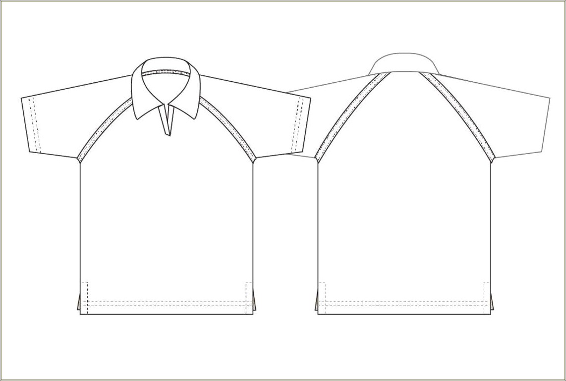 Free Polo Shirt Template Front And Back