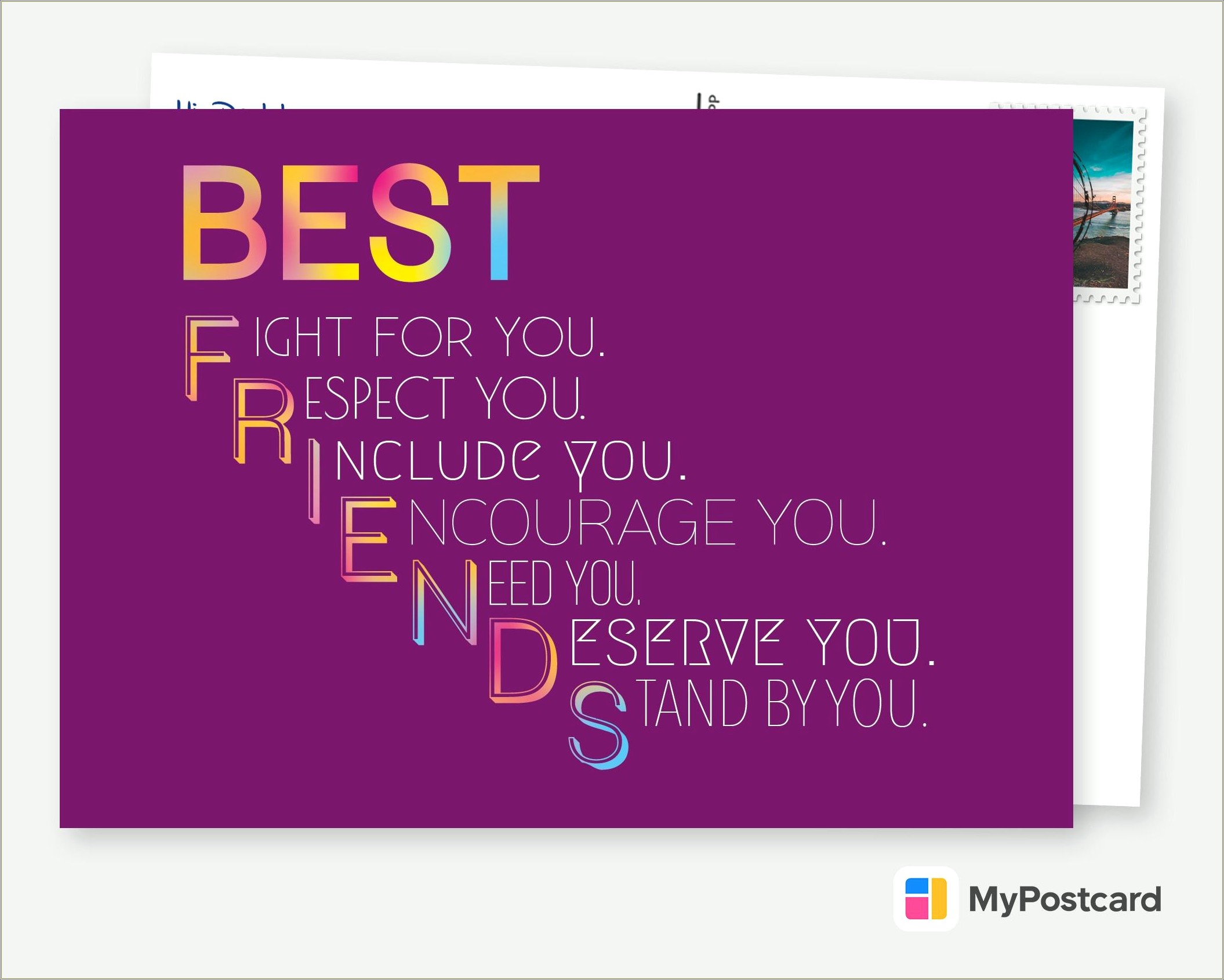 Free Postcard Template 4 Per Page Address Side