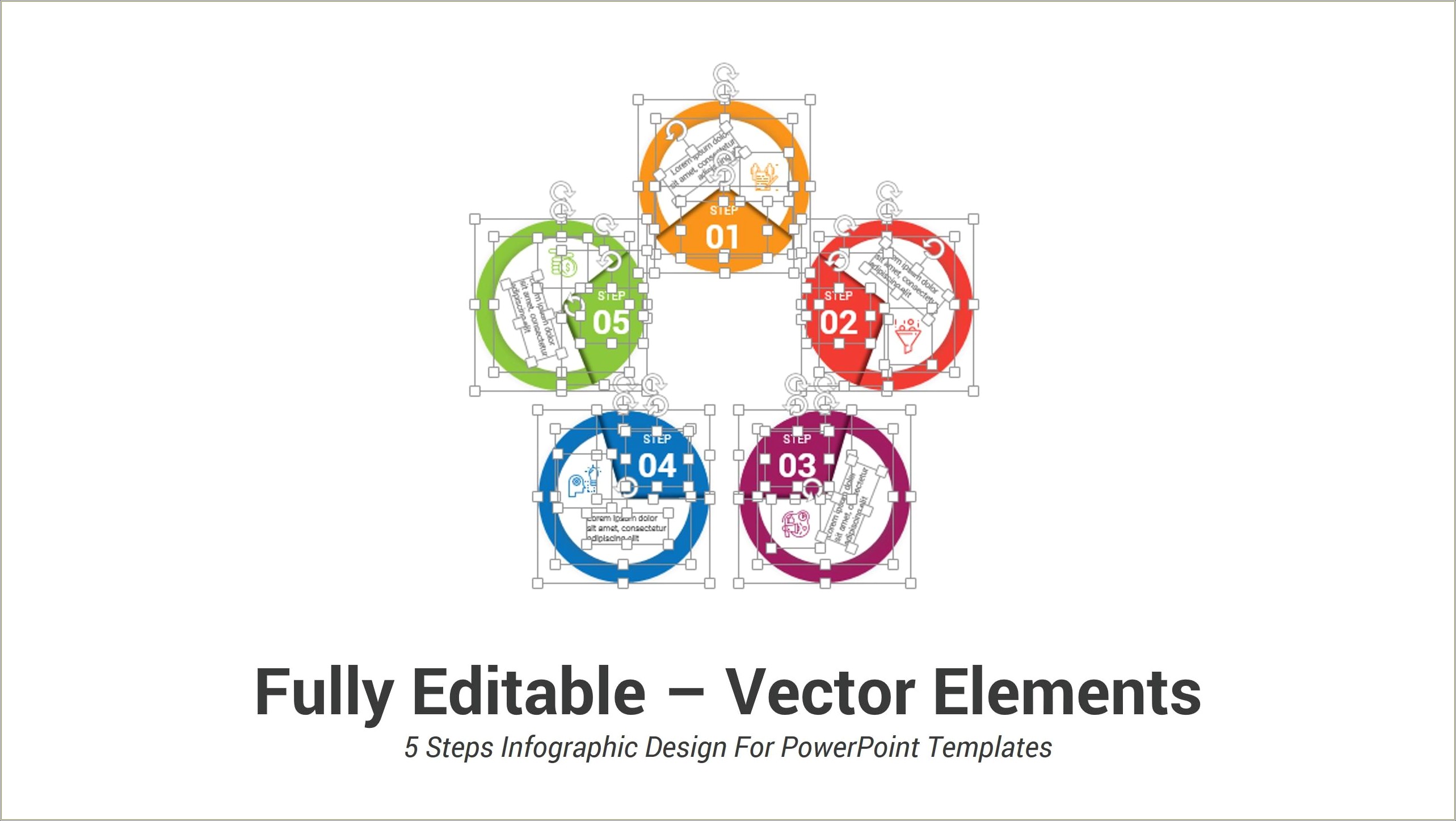 Free Powerpoint Templates Download 5 Step Circular Process