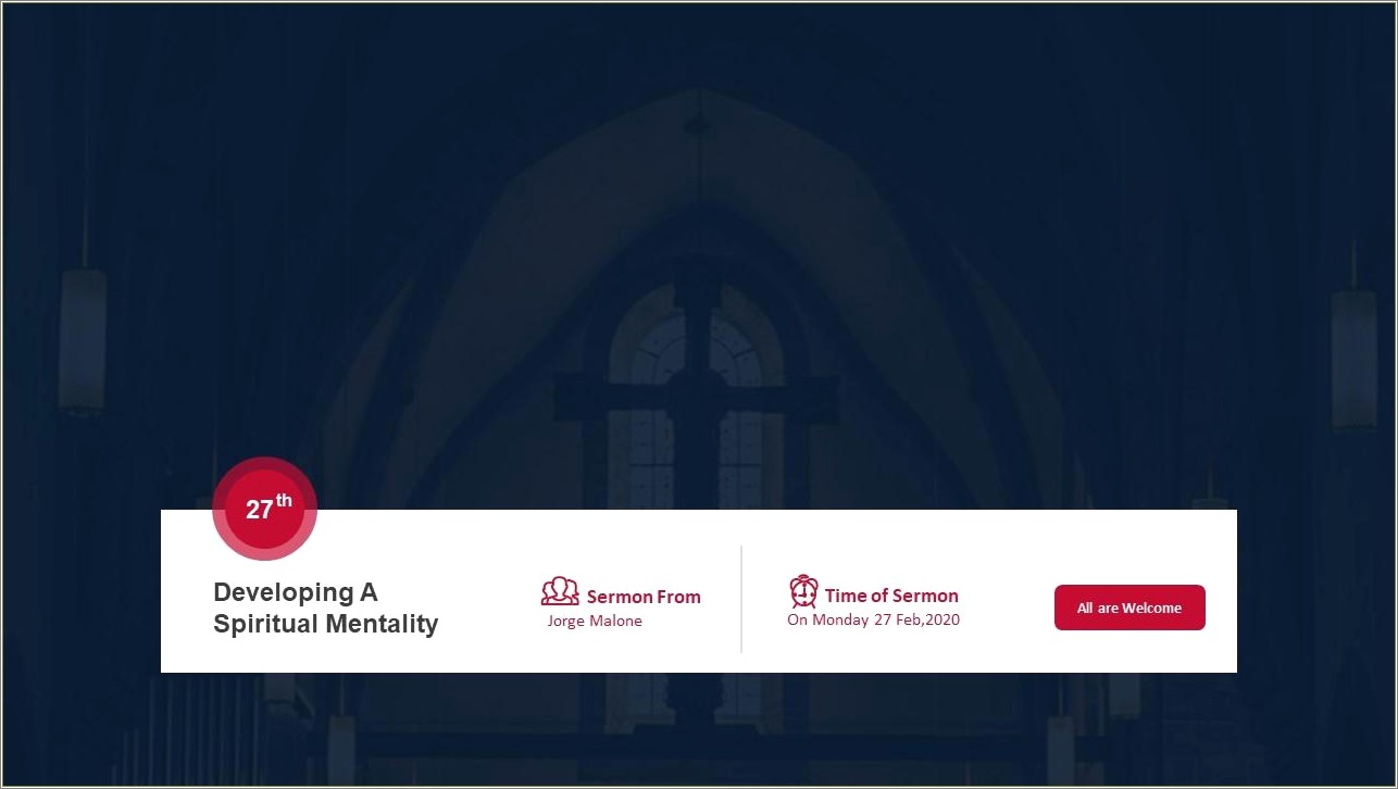 Free Powerpoint Templates On Welcome To Church