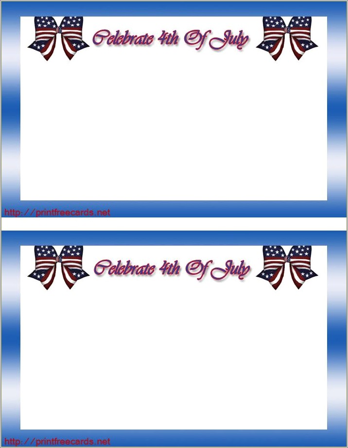 Free Printable 4th Of July Invitation Templates