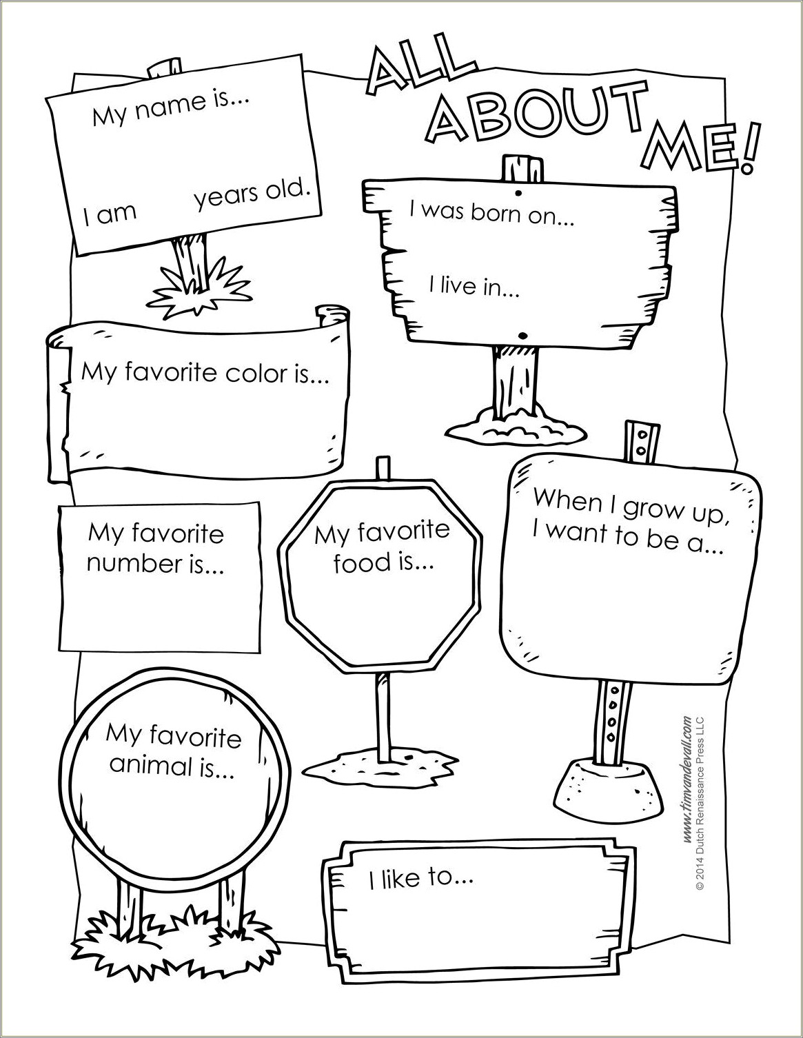 Free Printable All About Me Poster Template Doc