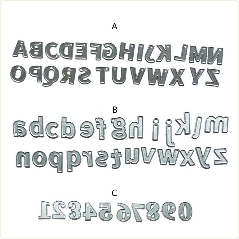 Free Printable Alphabet Stencils Templates For Leather
