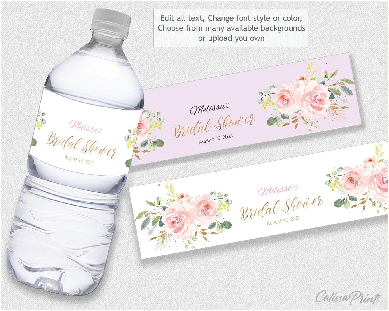 Free Printable Baby Shower Water Bottle Labels Template Resume