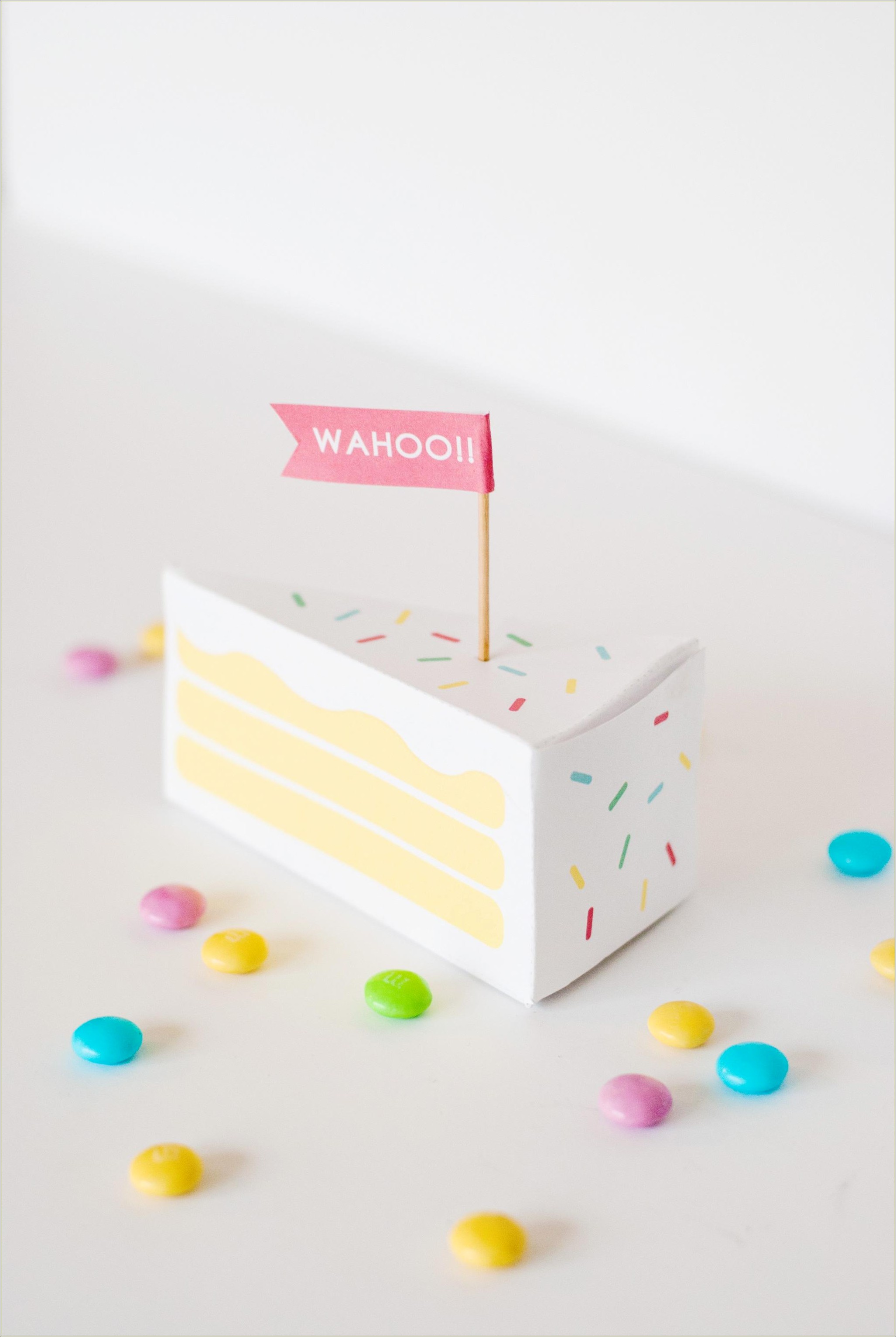 Free Printable Cake Slice Box Template