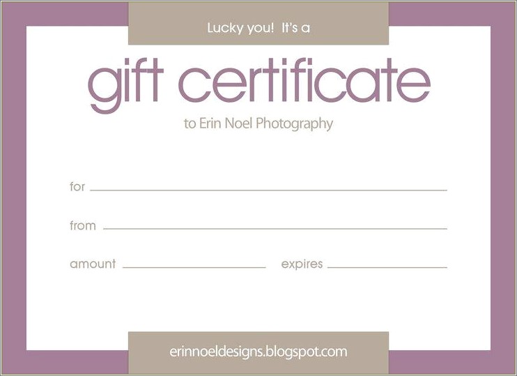 Free Printable Chiropractic Gift Certificate Template