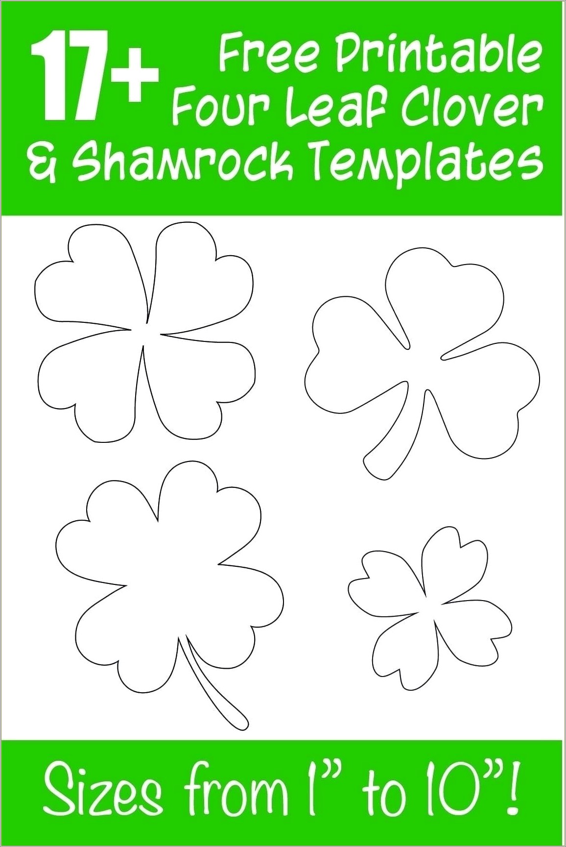 Free Printable Clover And Bee Templates