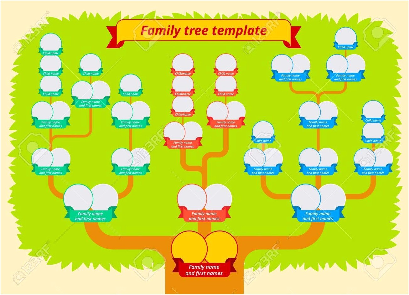 Free Printable Family Tree Leaf Templates
