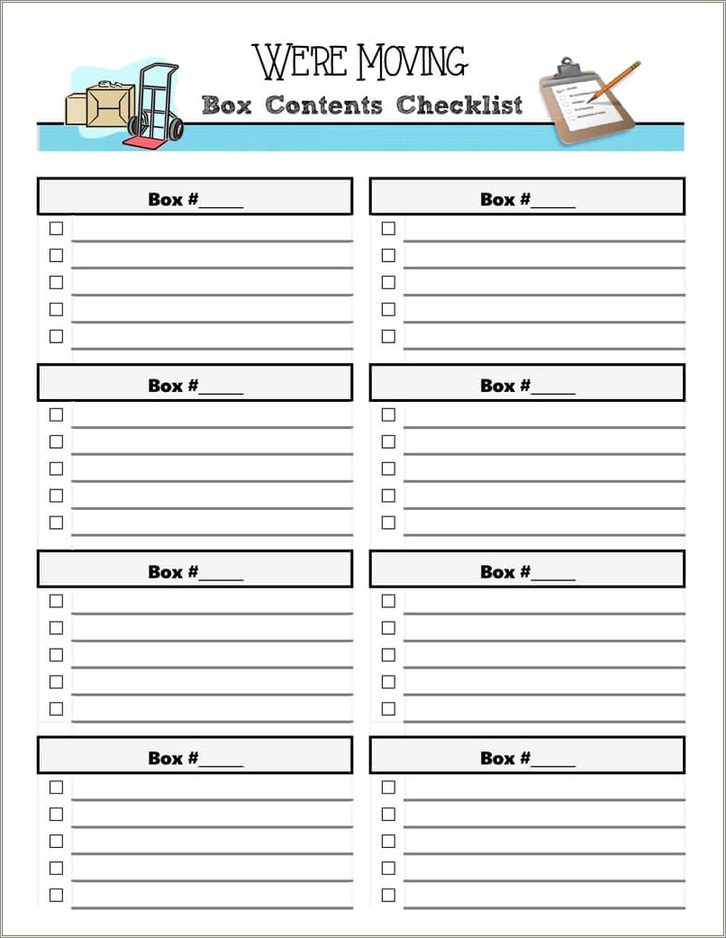 Free Printable Label Templates For Moving Box Storage