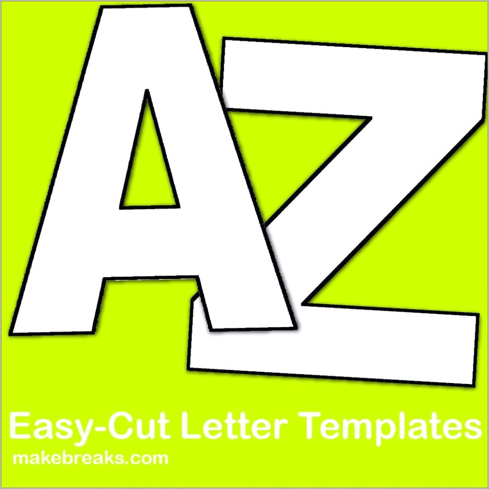 Free Printable Letters Of The Alphabet Template