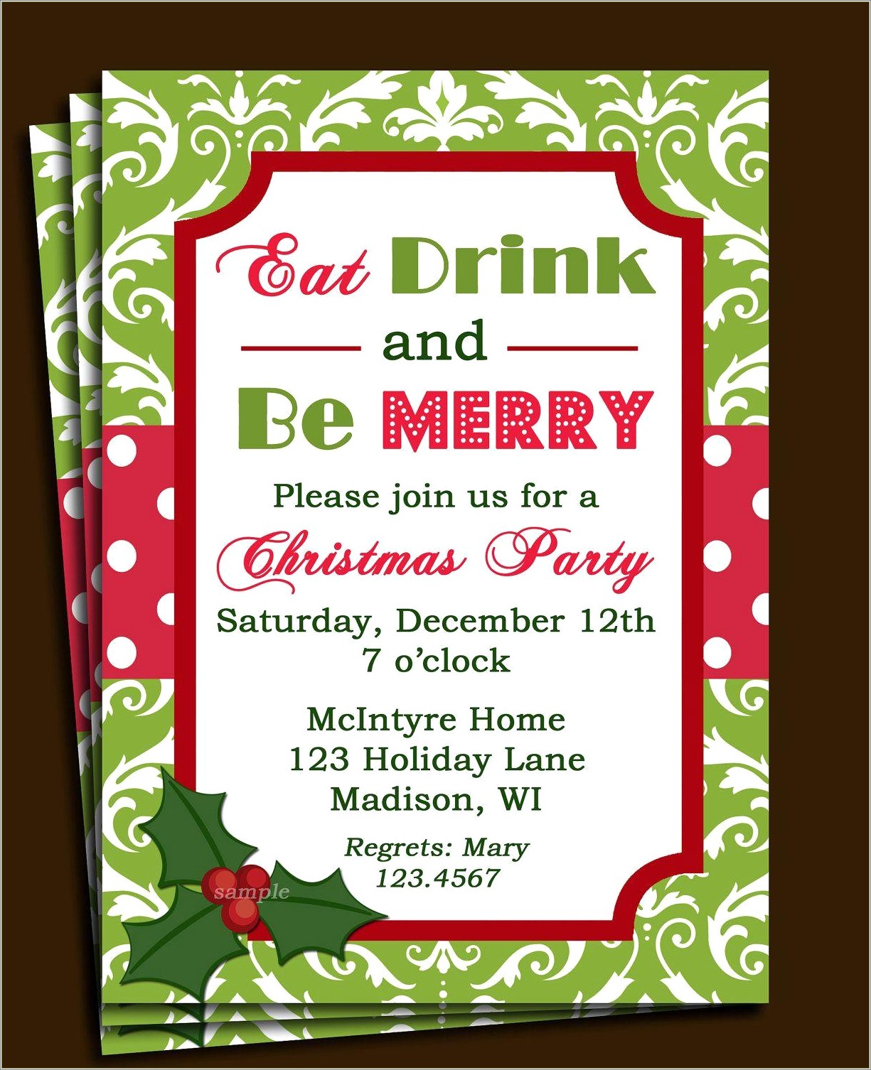 Free Printable Office Holiday Party Invitation Templates - Resume ...