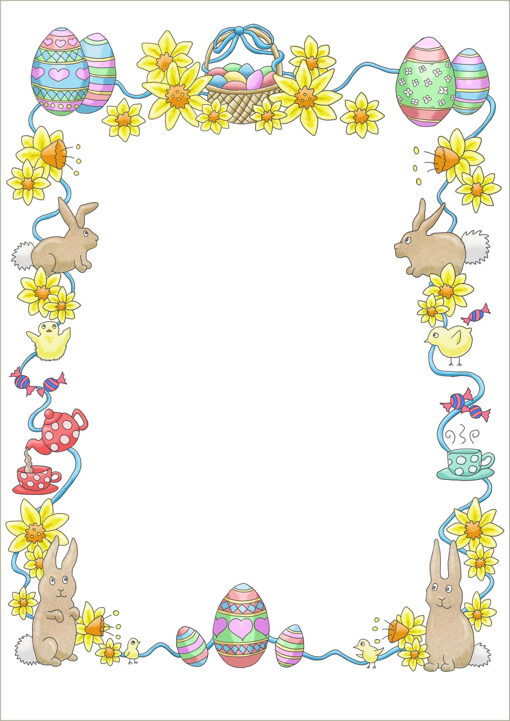 Free Printable Page Border Templates For Easter