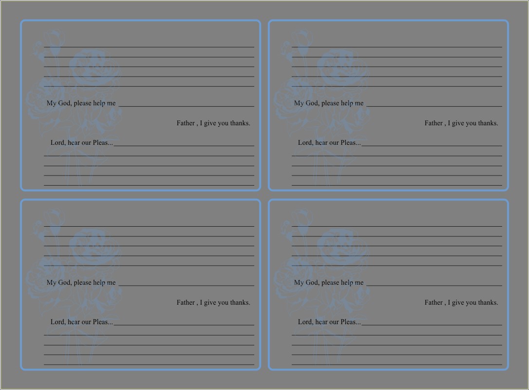 Free Printable Prayer Card Template For Kids Resume Example Gallery