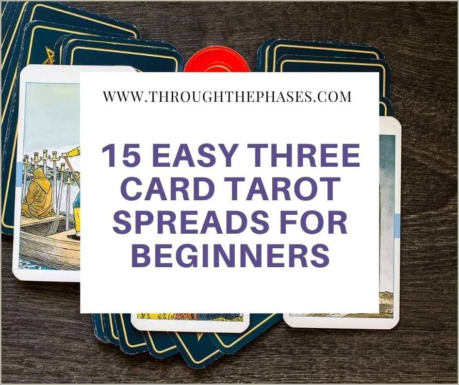 Free Printable Tatot Three Card Spread Template