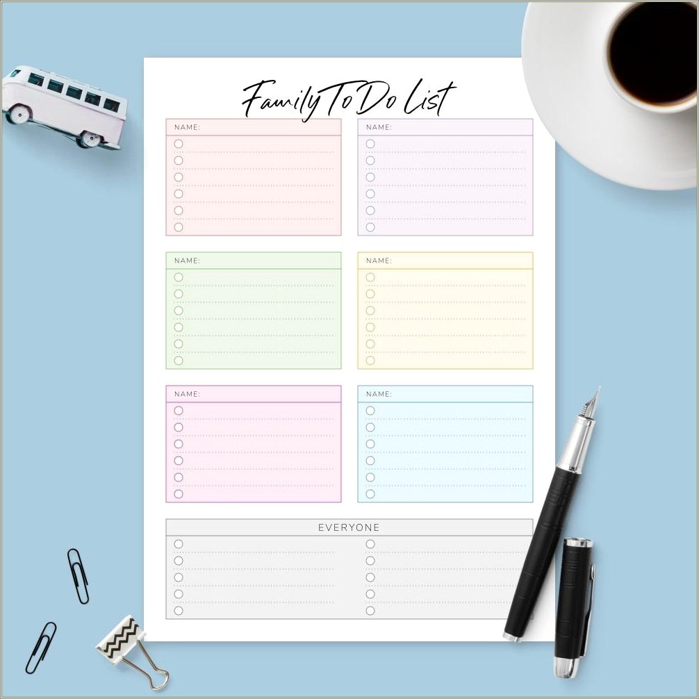 Free Printable To Do List Template Kitty Theme