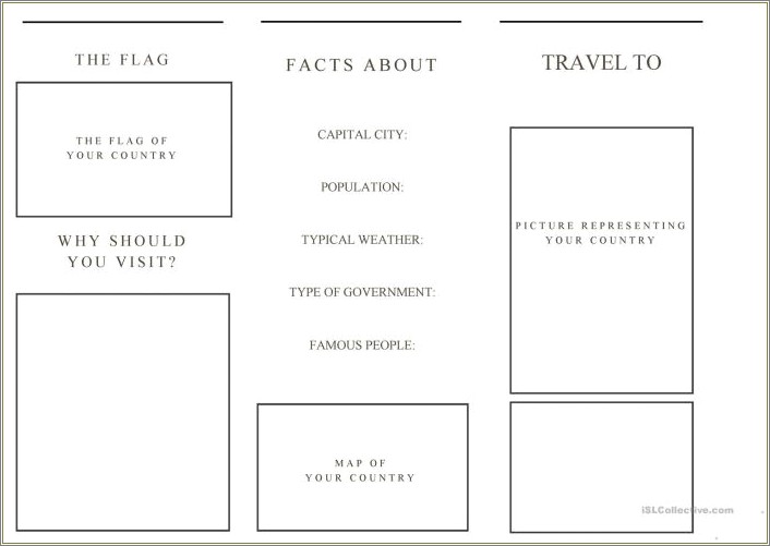 Free Printable Travel Brochure Template For Students