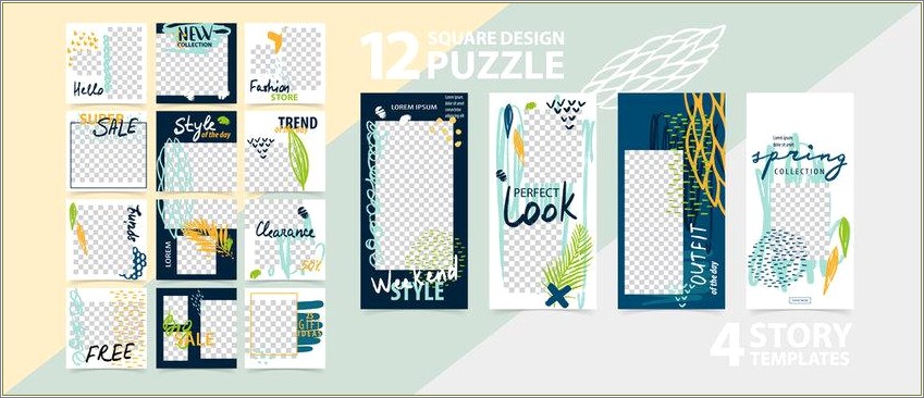 Free Puzzle Fashion Social Media Story Template