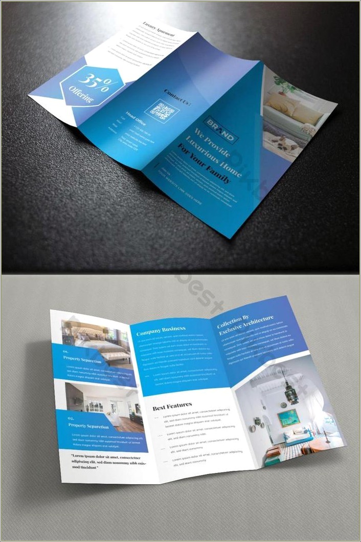 Free Real Estate Tri Fold Brochure Templates