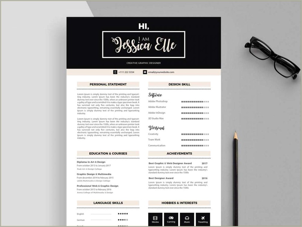 Free Resume Cv Template Download