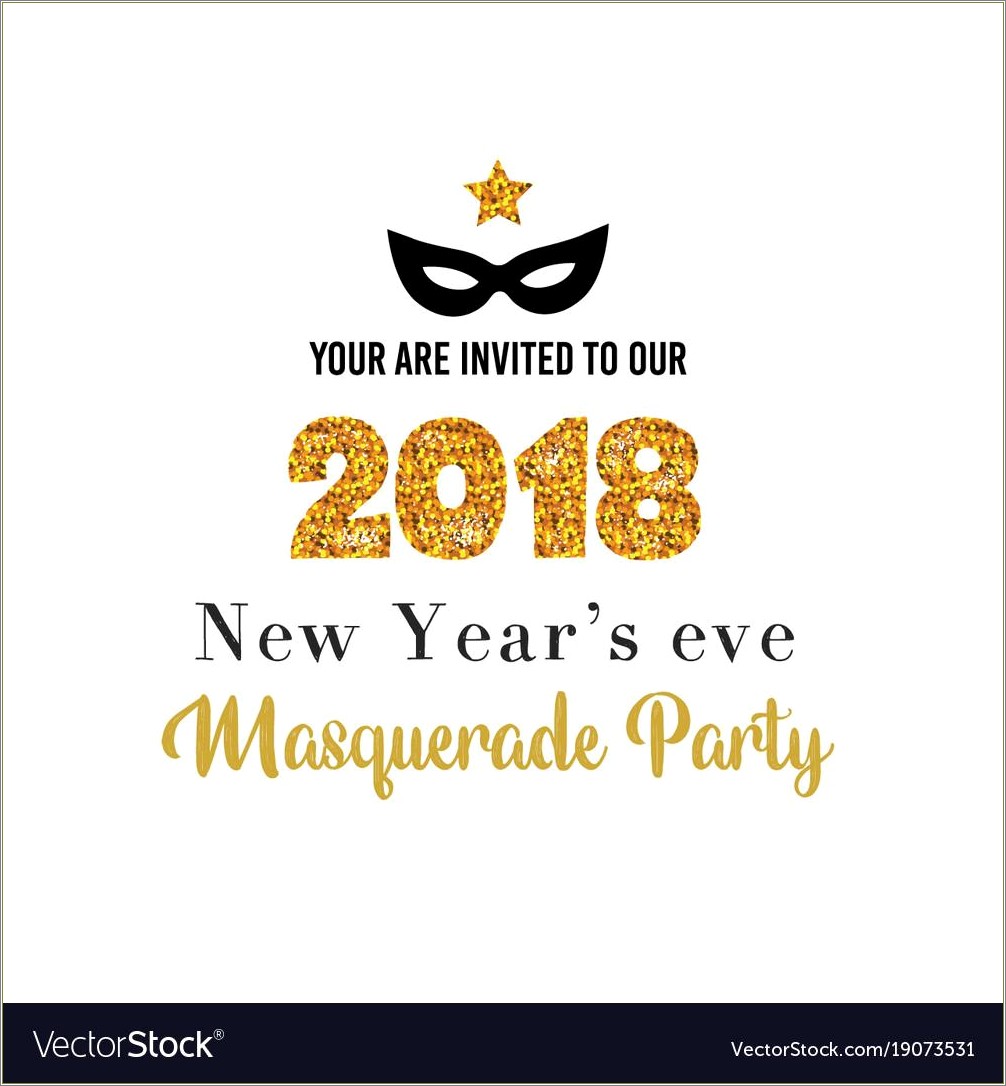 Free Sample Template Invitation New Year Event