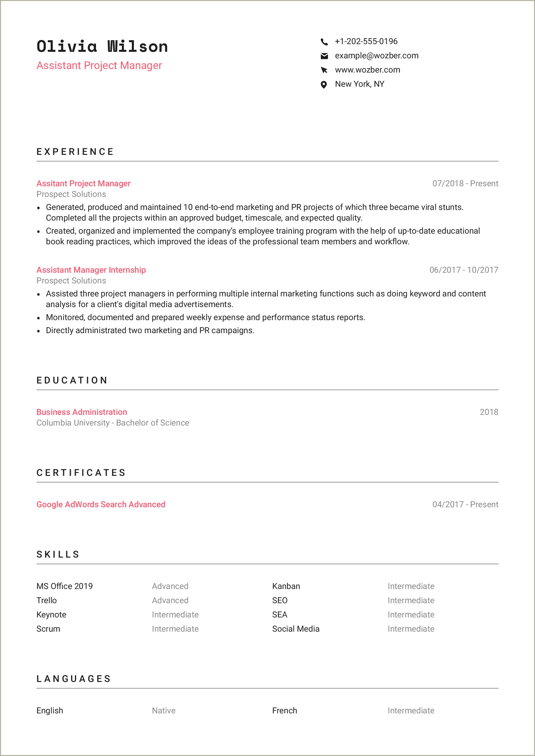 Free Self Employed Resume Samples