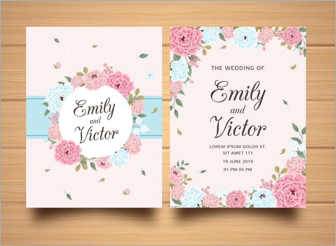 Free Single 7 By 5 Invitation Template