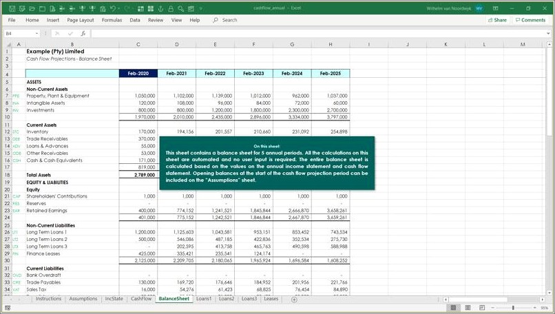 Free Small Business Cash Flow Projection Template